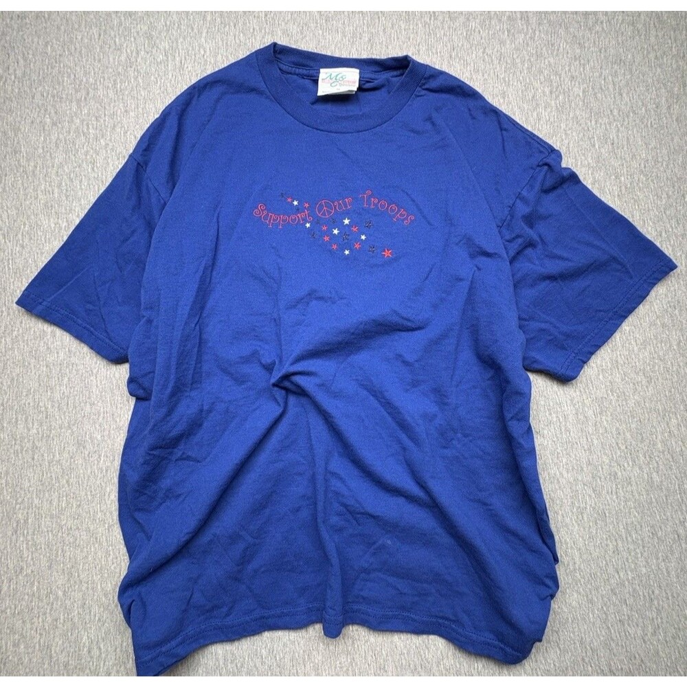 Support Our Troops T-Shirt Y2K SIZE XL USA Vintage